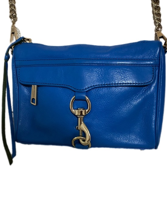 Rebecca Minkoff Handbags - Rebecca
Minkoff EUC Blue Leather
Crossbody Bag, w/Silver-Tone
Accents